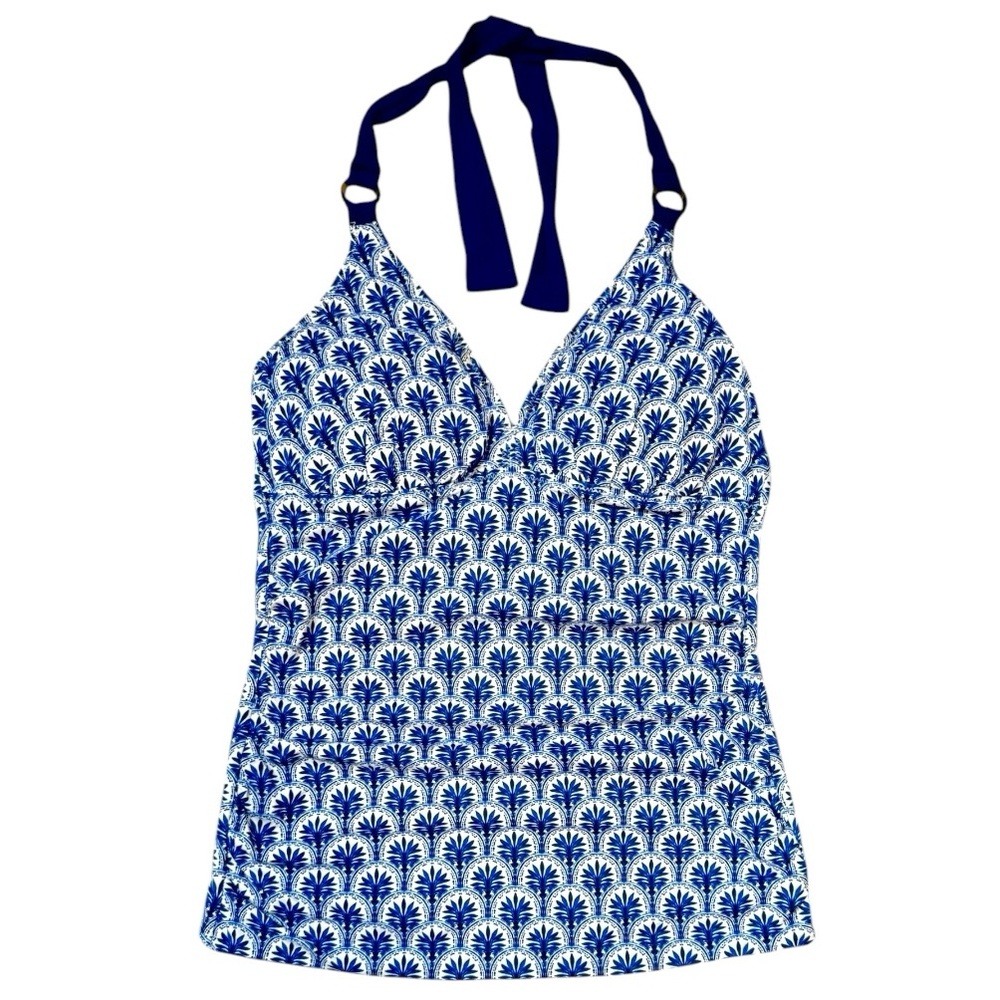 Tommy Bahama Playa Brava Reversible Ring Front Halter Tankini - Picture 6 of 16
